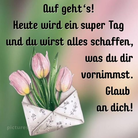 Schönen tag bild Briefumschlag kostenlos