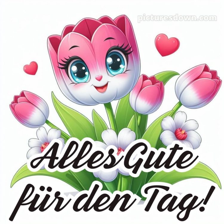 Schönen tag bild Tulpe kostenlos