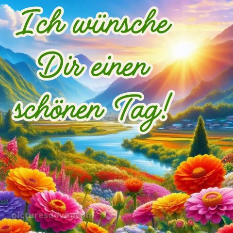 Schönen tag bild Fluss kostenlos