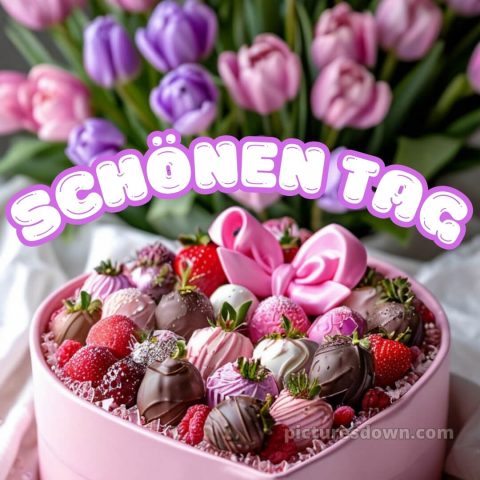 Schönen tag grüße bild Erdbeeren kostenlos