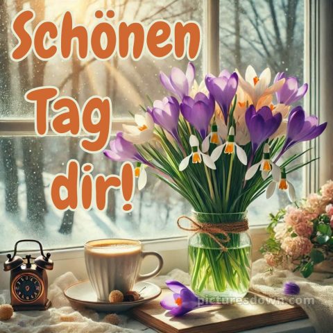 Schönen tag grüße bild Fenster kostenlos