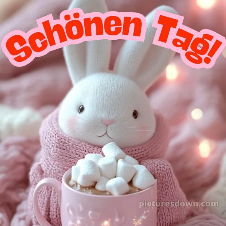 Schönen tag sprüche bild Marshmallow kostenlos