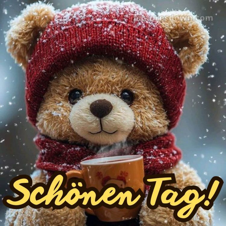 Wünsche dir einen schönen tag bild Teddybär kostenlos