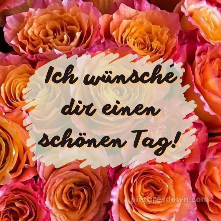 Wünsche dir einen schönen tag bild Blumenstrauß kostenlos