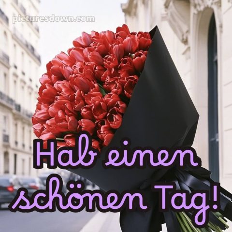 Einen schönen tag wünschen bild Tulpen kostenlos