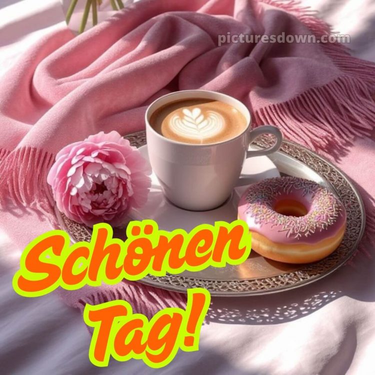Guten morgen hab einen schönen tag bild Donut kostenlos