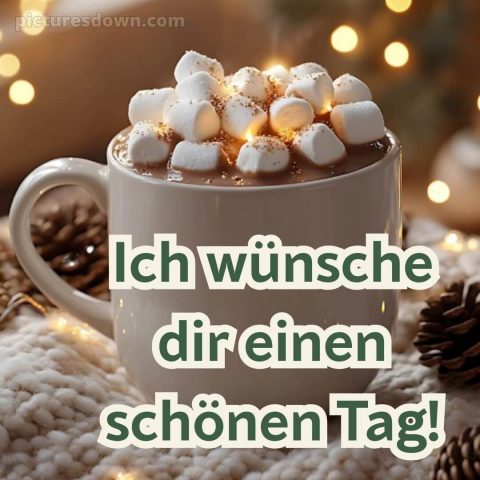 Guten morgen wünsche dir einen schönen tag bild Marshmallow kostenlos