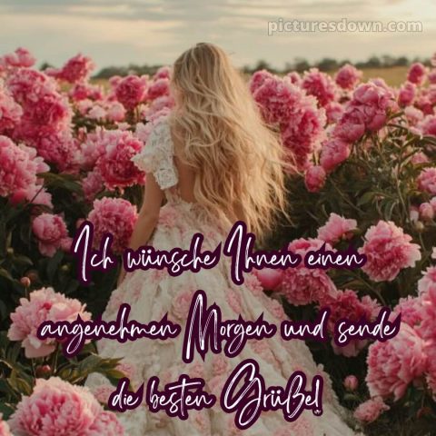 Guten morgen wünsche dir einen schönen tag bild Mädchen kostenlos