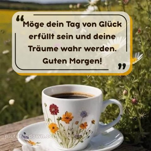 Guten morgen wünsche dir einen schönen tag bild Feld kostenlos