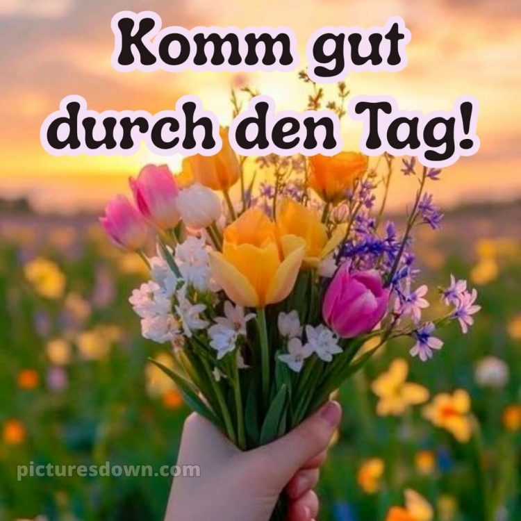 Schönen tag grüße kostenlos bild Bouquet kostenlos