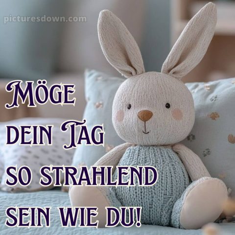 Schönen tag sprüche für whatsapp bild Hase kostenlos