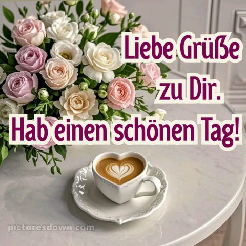 Schönen tag whatsapp kostenlos bild Blumenstrauß kostenlos