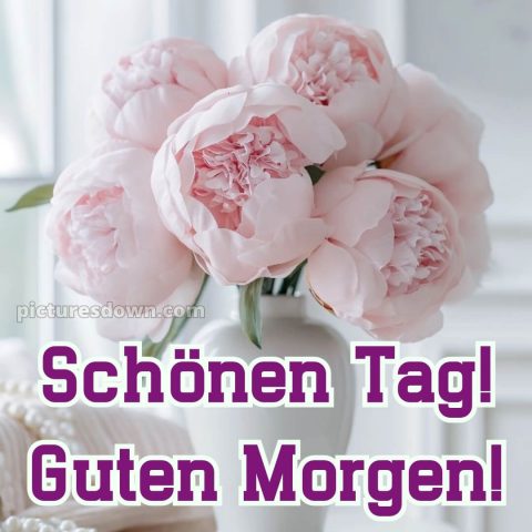 Spruch wünsche schönen tag guten morgen grüße für whatsapp bild Pfingstrosen kostenlos
