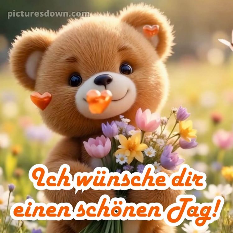 Wünsche einen schönen tag bild Bouquet kostenlos