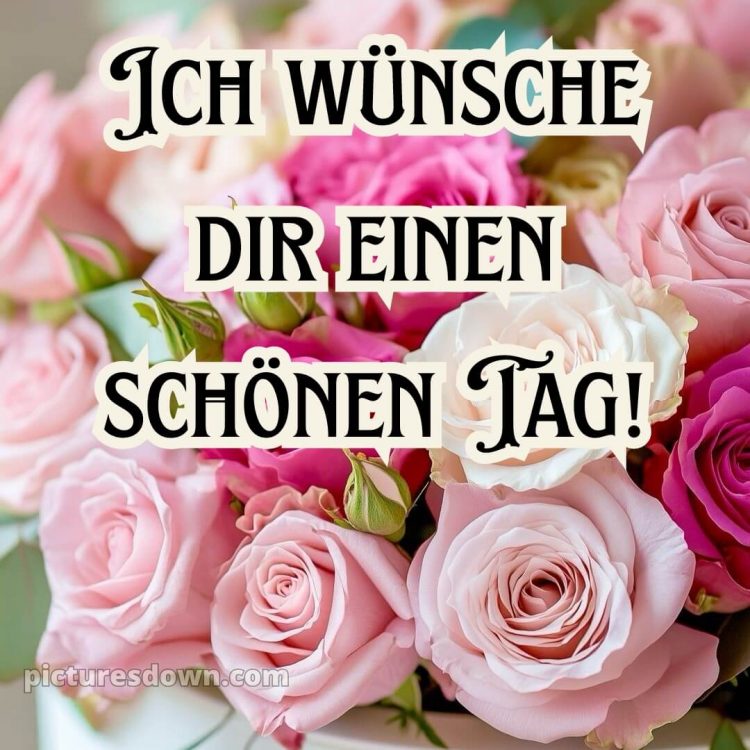 Wünsche einen schönen tag bild Rosen kostenlos