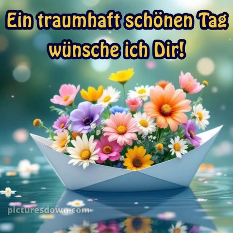 Wünsche einen schönen tag bild Boot kostenlos