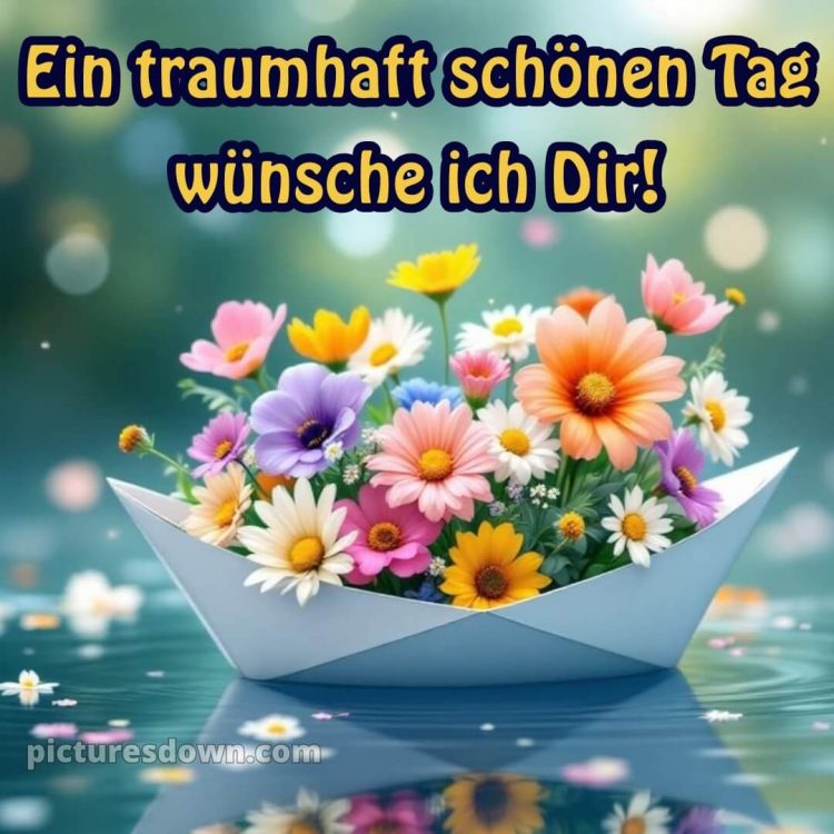 Wünsche einen schönen tag bild Boot kostenlos