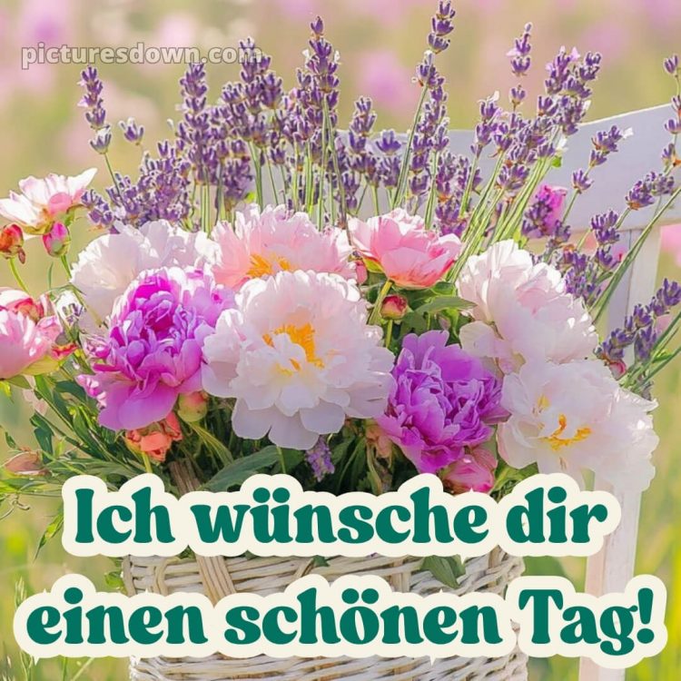 Wünsche einen schönen tag bild Blumenstrauß kostenlos