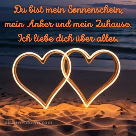 Bilder ich liebe dich bild Strand kostenlos