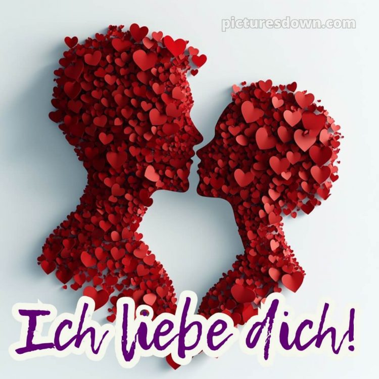 Bilder ich liebe dich bild Silhouette kostenlos