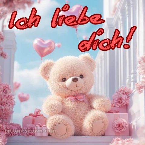 Bilder ich liebe dich bild Bär kostenlos