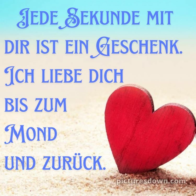 Bilder ich liebe dich bild Sand kostenlos