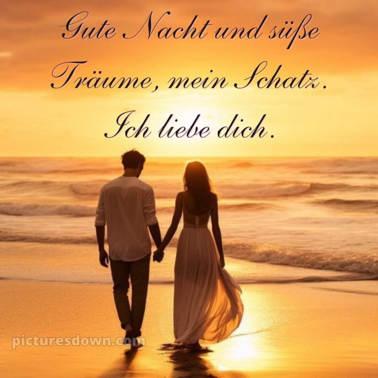 Gute nacht ich liebe dich bilder bild Meeresküste kostenlos