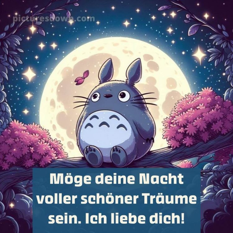 Gute nacht ich liebe dich bilder bild Karte kostenlos