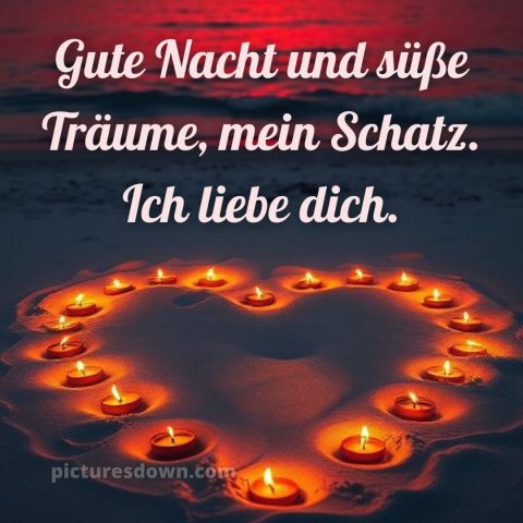 Gute nacht ich liebe dich bilder bild Kerzen kostenlos