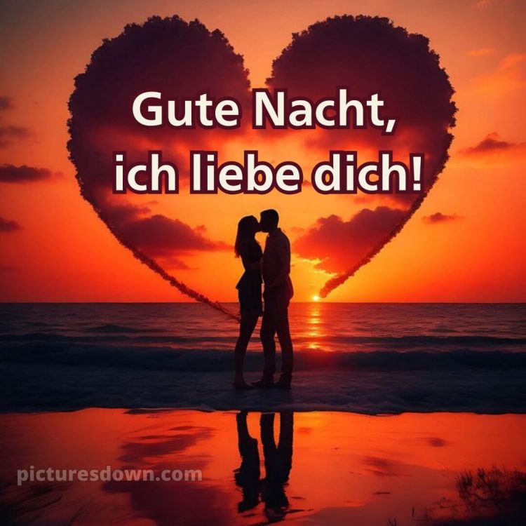 Gute nacht ich liebe dich bilder bild Meer kostenlos