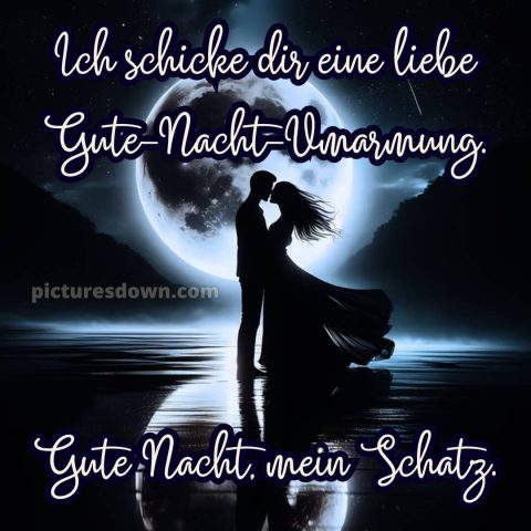 Gute nacht mein schatz ich liebe dich bilder bild Silhouette kostenlos