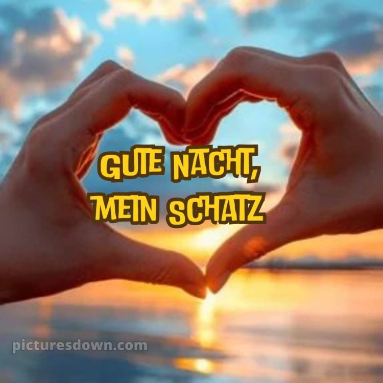 Gute nacht mein schatz ich liebe dich bilder bild Karte kostenlos