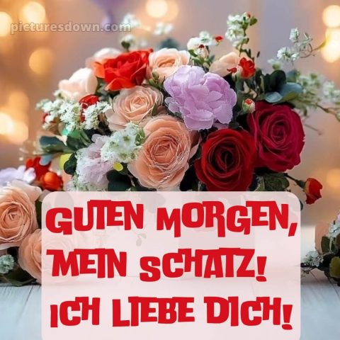 Guten morgen mein schatz ich liebe dich bilder bild Blumen kostenlos
