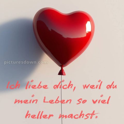 Ich liebe dich bilder bild Luftballon kostenlos