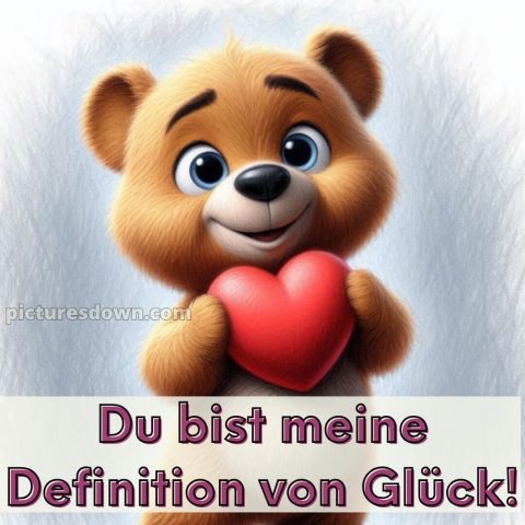 Ich liebe dich bilder gif bild Bär kostenlos