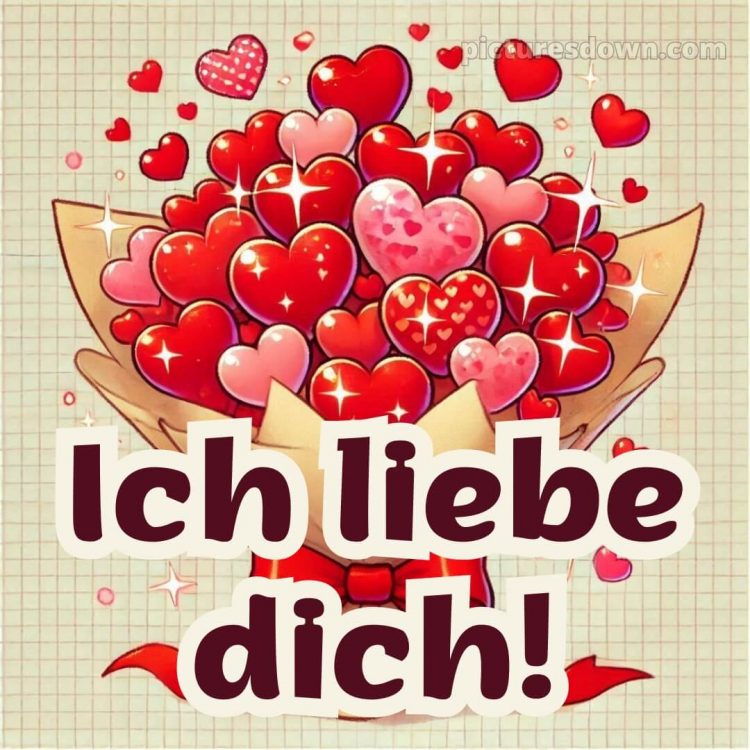 Ich liebe dich bilder gratis bild Blumenstrauß kostenlos
