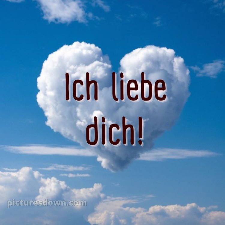 Ich liebe dich bilder gratis bild Wolke kostenlos