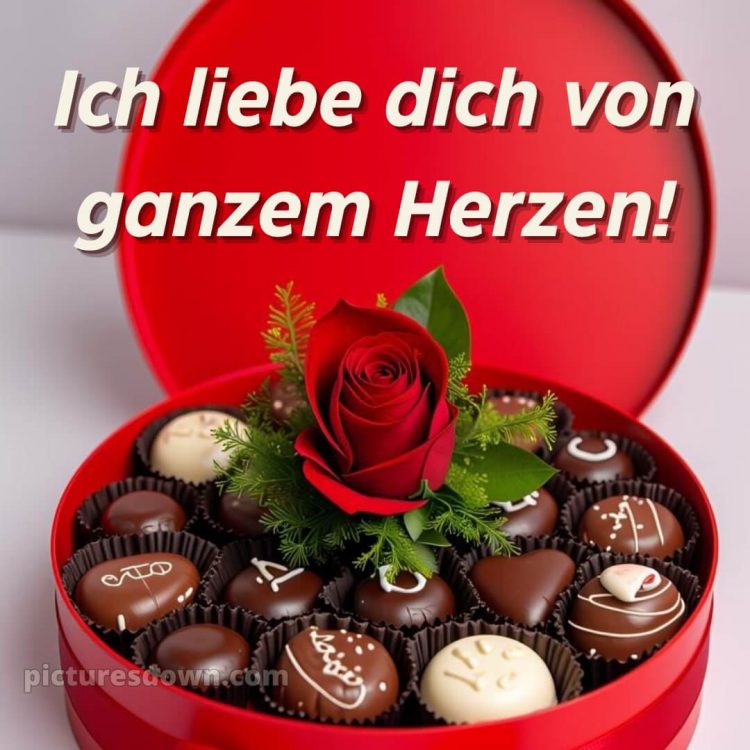 Ich liebe dich bilder gratis bild Schokolade kostenlos