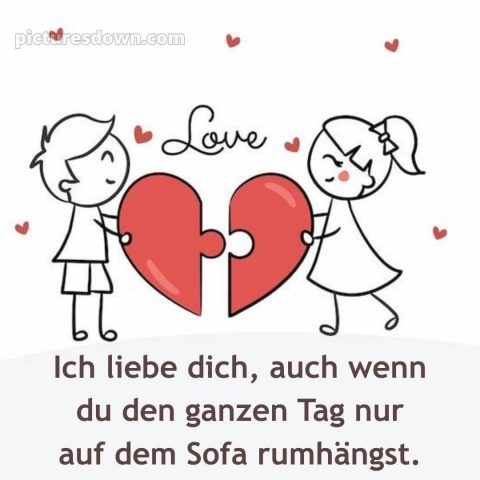 Ich liebe dich bilder lustig bild Verliebte kostenlos