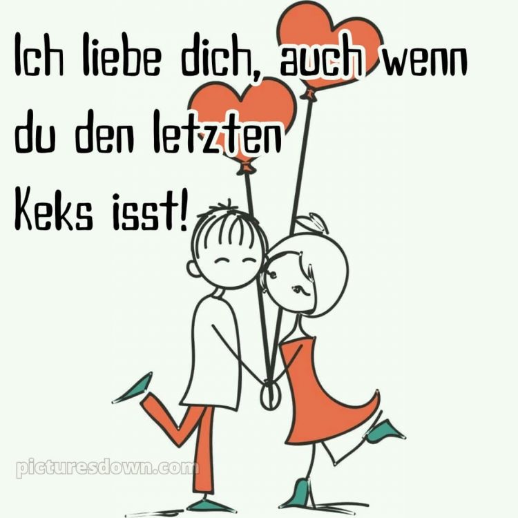 Ich liebe dich bilder lustig bild Paar kostenlos