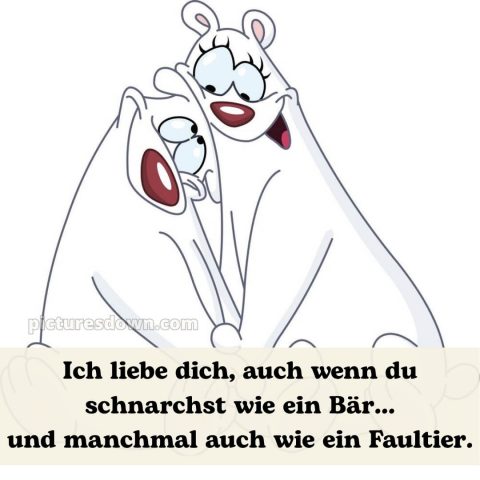 Ich liebe dich bilder lustig bild Bären kostenlos