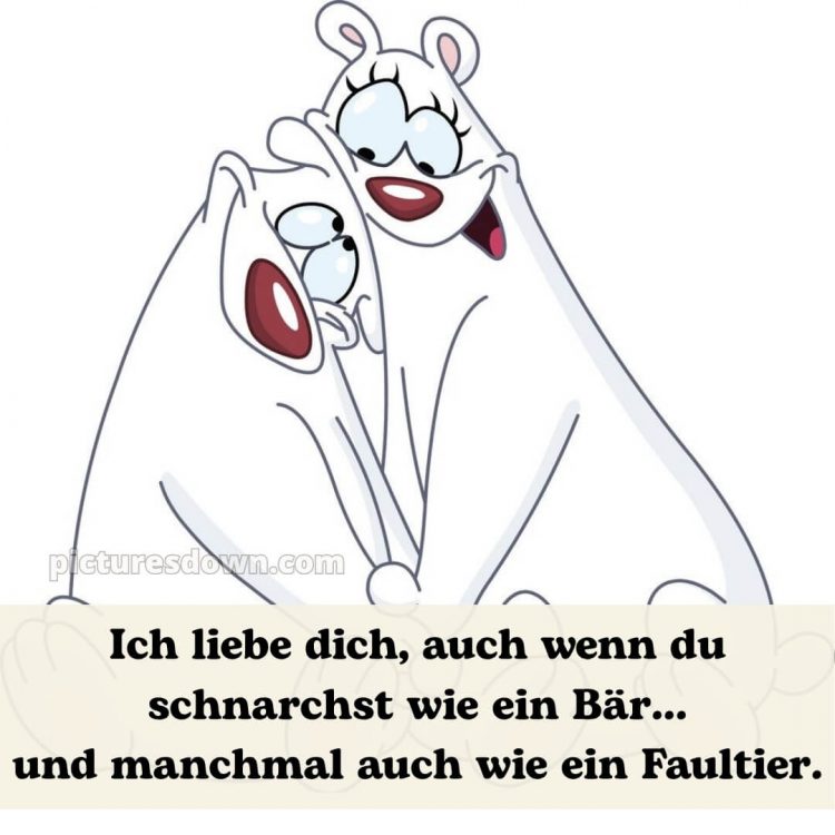 Ich liebe dich bilder lustig bild Bären kostenlos