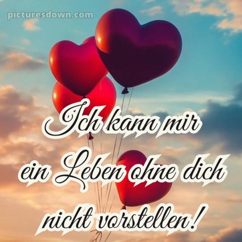 Ich liebe dich bilder mit herz bild Himmel kostenlos
