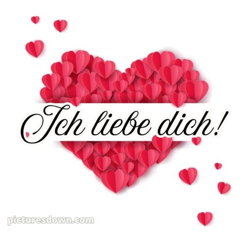 Ich liebe dich bilder mit herz bild Karte kostenlos