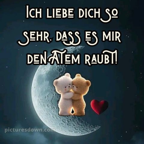 Ich liebe dich bilder romantisch bild Mond kostenlos