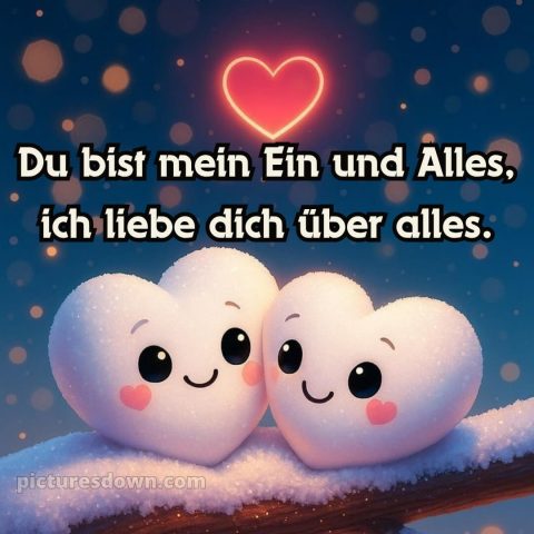Ich liebe dich bilder romantisch bild Schnee kostenlos