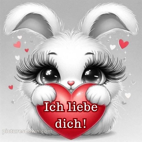 Ich liebe dich bilder süß bild Wimpern kostenlos