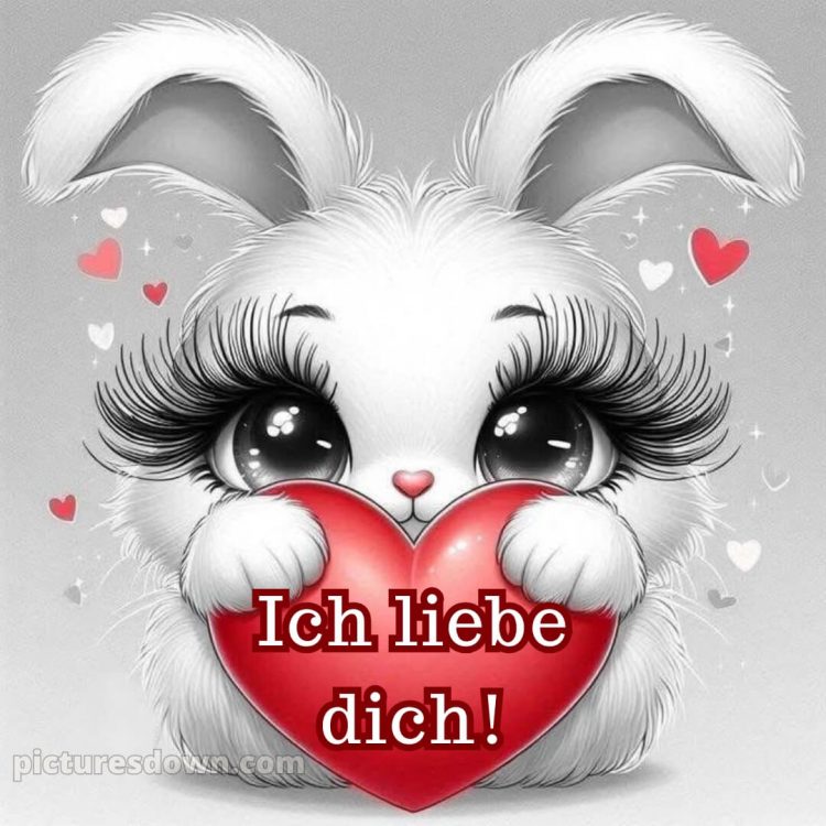 Ich liebe dich bilder süß bild Wimpern kostenlos