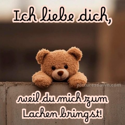 Ich liebe dich bilder-whatsapp bild Teddybär kostenlos