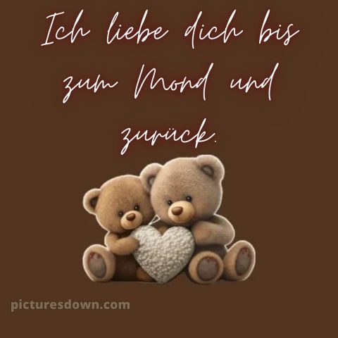 Ich liebe dich bilder-whatsapp bild zwei Bären kostenlos
